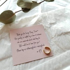 Poppy Finch || Gold Ear Cuff 2mm